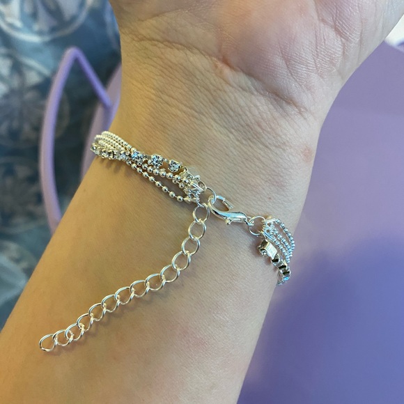 NEW!💙💎4 DELICATE LAYERS! TENNIS BRACELET!💎💙FREE GIFTS & GIFT WRAP TOO! - Picture 2 of 3